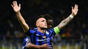 Lautaro Martínez comemora gol da Inter de Milão  - Crédito: 