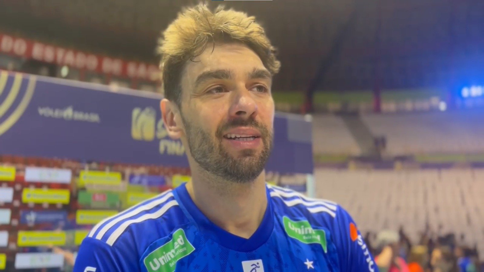 Lucão falando (foto: Pedro Bueno/EM/D.A. Press)