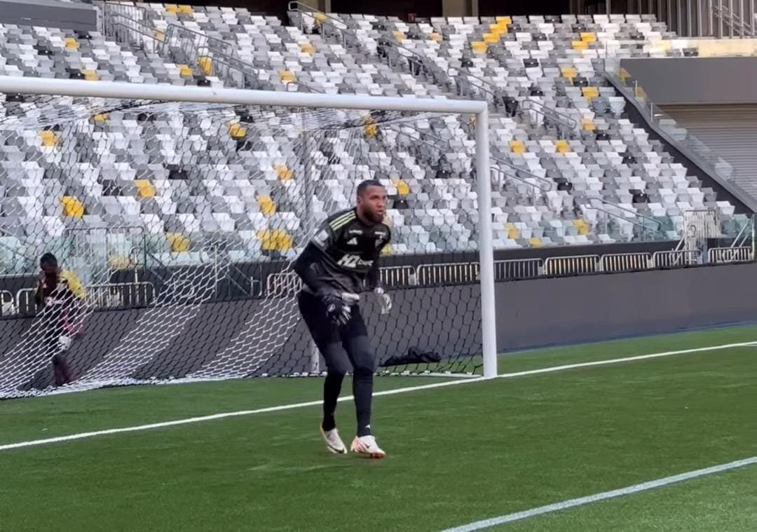 Everson, goleiro do Atlético, em treino na Arena MRV (foto: Instagram do Atlético/Reprodução)