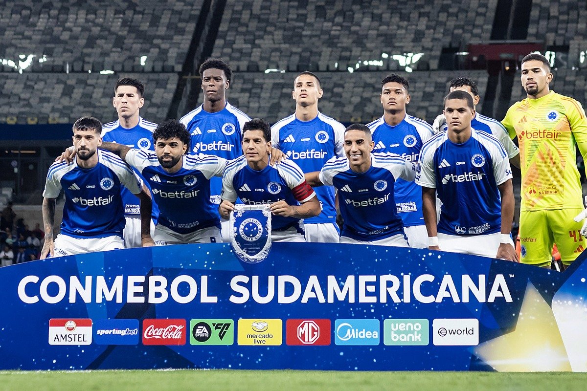 Equipe do Cruzeiro na Sul-Americana (foto: Gustavo Aleixo/Cruzeiro)