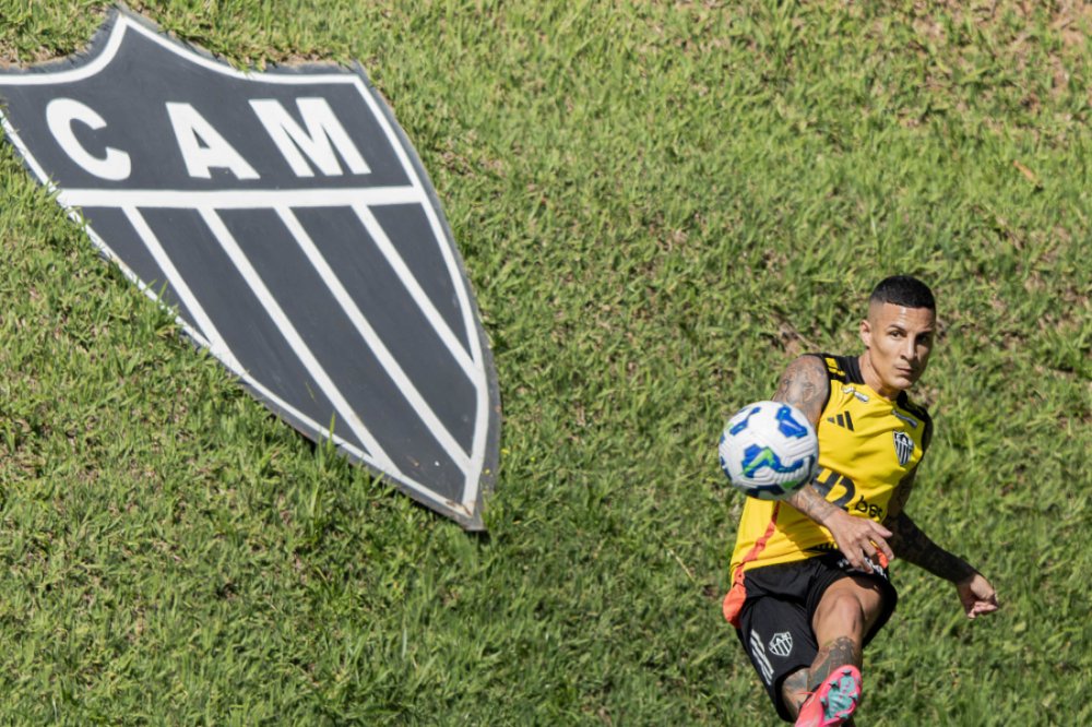 Guilherme Arana, um dos destaques do Atlético nos últimos anos (foto: Pedro Souza/Atlético)