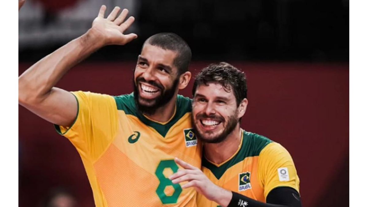 Campeões olímpicos em Londres 2012, Walace, do Cruzeiro, e Bruninho, do Campinas, se enfrentarão na final da Superliga Masculina de Vôlei 2024/2025 (foto: Reprodução/Instagram)
