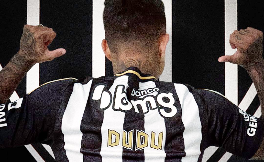 Atacante Dudu de costas, com a camisa do Atlético (foto: Divulgação/Atlético)