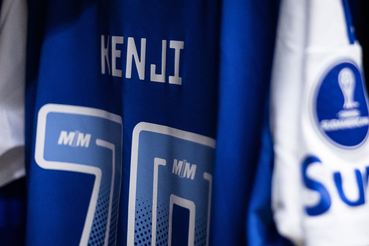 Uniforme de Kaique Kenki, atacante do Cruzeiro (foto: Gustavo Aleixo/Cruzeiro)