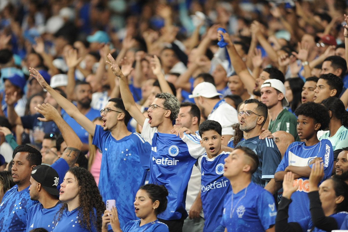Torcida do Cruzeiro no Mineirão (foto: Alexandre Guzanshe/EM/D.A. Press)