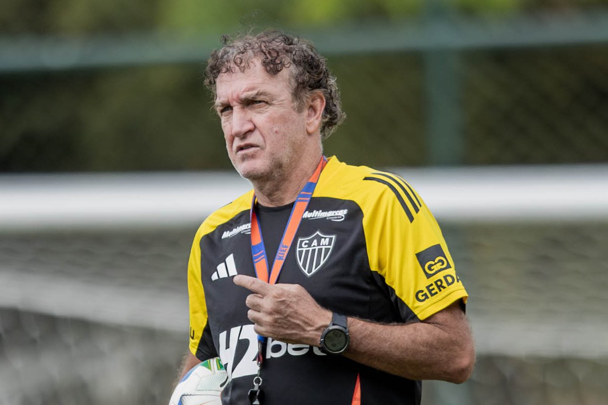 Cuca, técnico do Atlético (foto: Pedro Souza/Atlético)