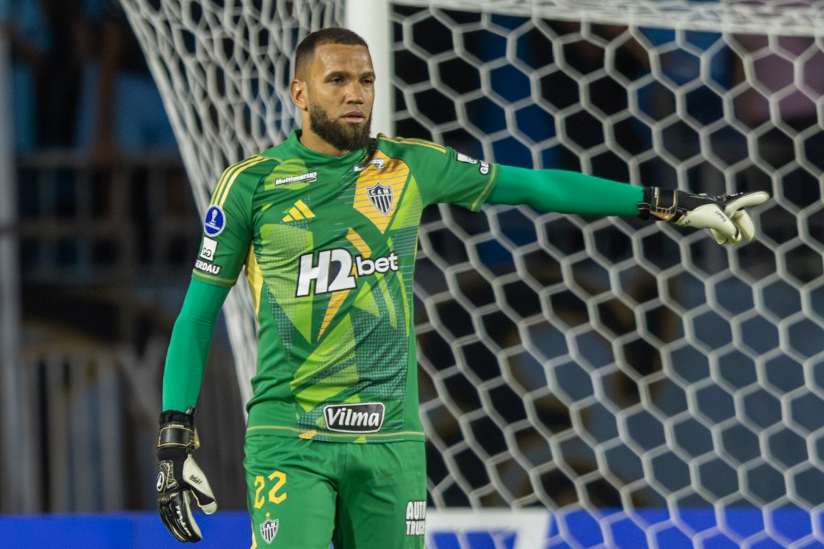 Everson durante Deportes Iquique x Atlético (foto: Pedro Souza/Atlético)