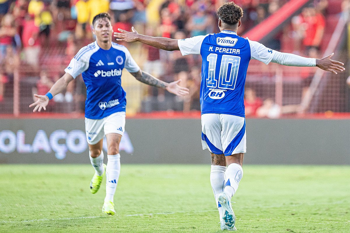 Kaio Jorge e Matheus Pereira se destacaram em goleada do Cruzeiro (foto: Rafael Vieira/Cruzeiro)