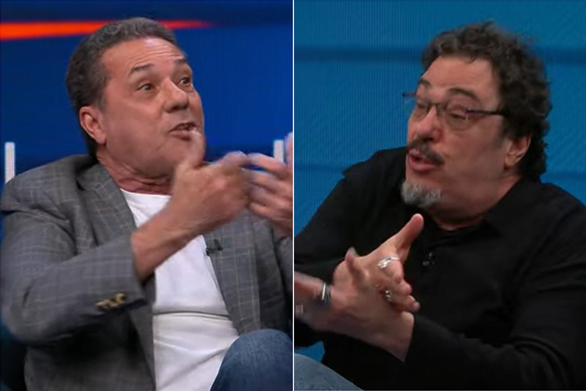 Luxemburgo e Casagrande no programa 'Galvão e Amigos' (foto: Reprodução/Band)