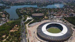Vista aérea do Mineirão - Crédito: 
