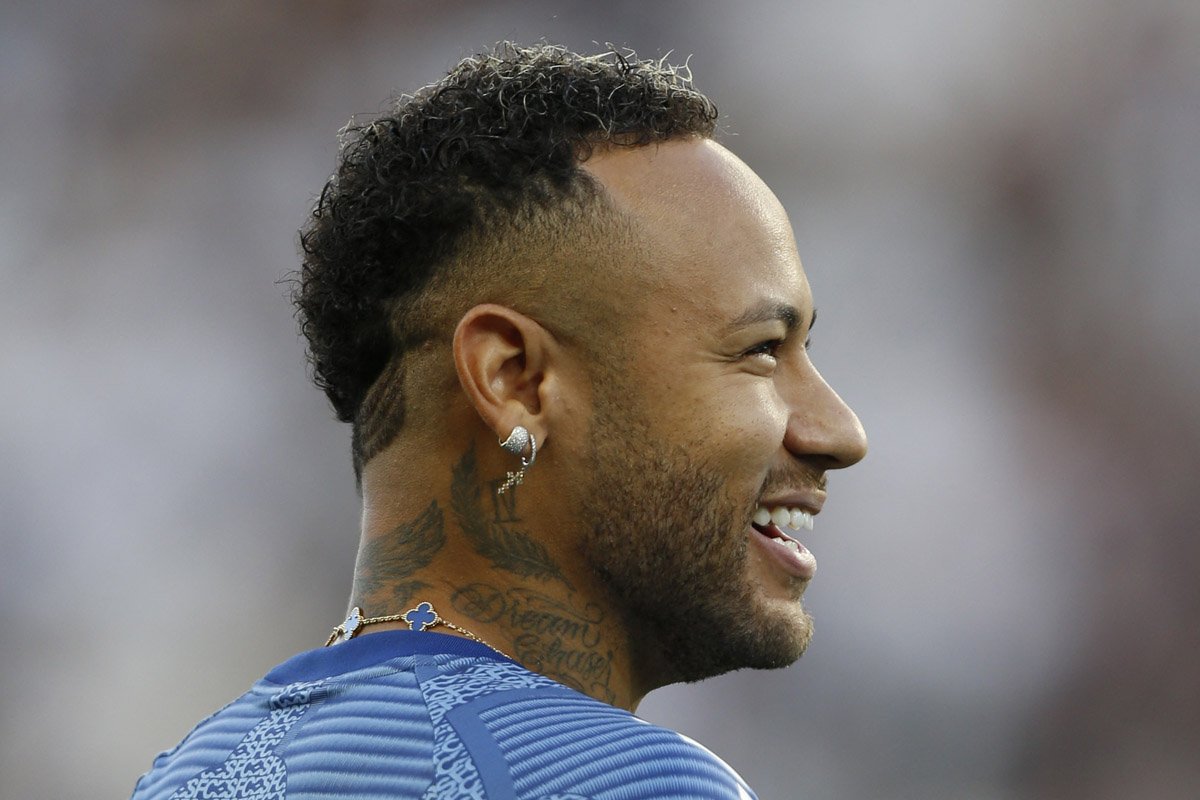 Neymar, atacante do Santos (foto: MIGUEL SCHINCARIOL/AFP)