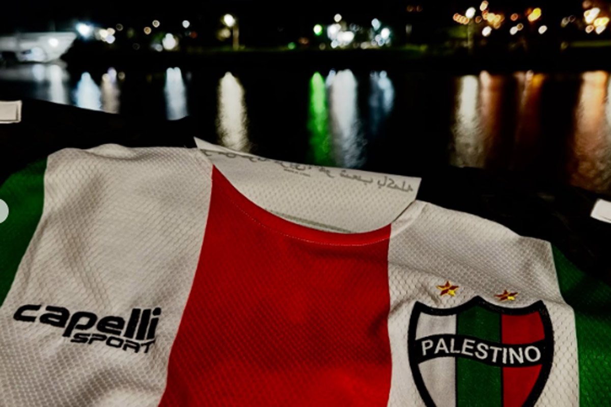 Palestino visitou a Lagoa da Pampulha antes de jogo contra o Cruzeiro (foto: Reprodução)
