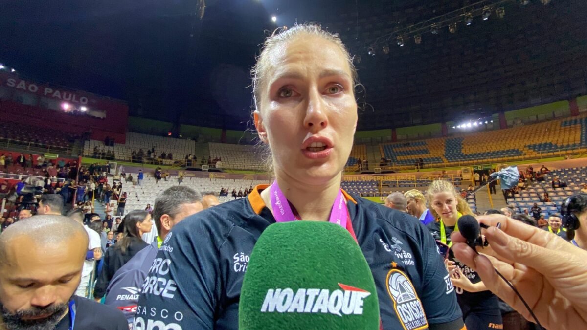 Polina Rahimova, campeã da Superliga 2024/2025 pelo Osasco (foto: Rafael Cyrne/EM/D.A Press)