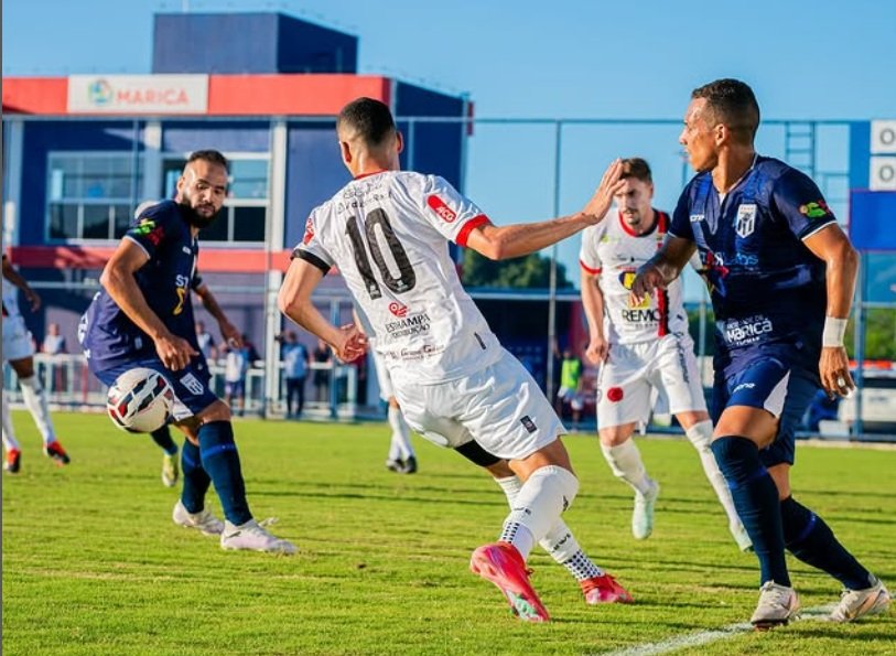 Pouso Alegre foi derrotado pelo Maricá, no Rio (foto: Gabriel Balak/Pouso Alegre)