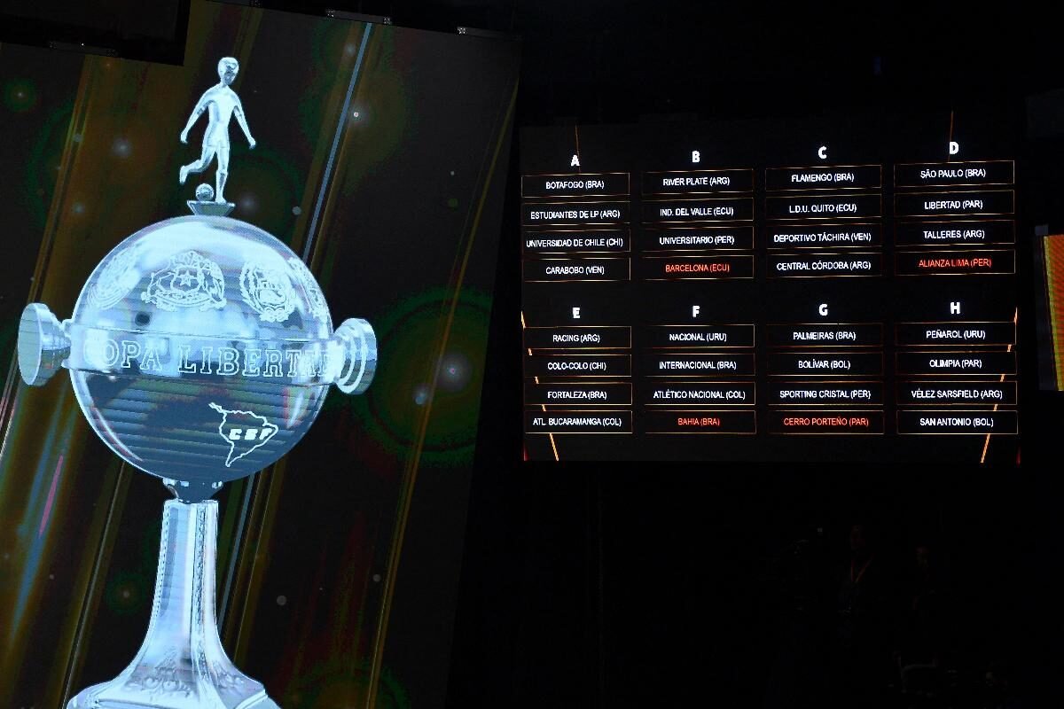 Sorteio da Copa Libertadores 2025 (foto: DANIEL DUARTE / AFP)