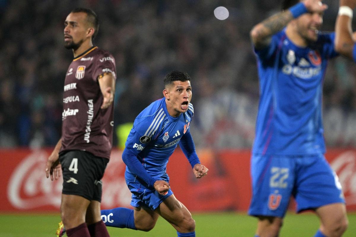 Universidad de Chile goleou Carabobo por 4 a 0 (foto: Rodrigo ARANGUA / AFP)