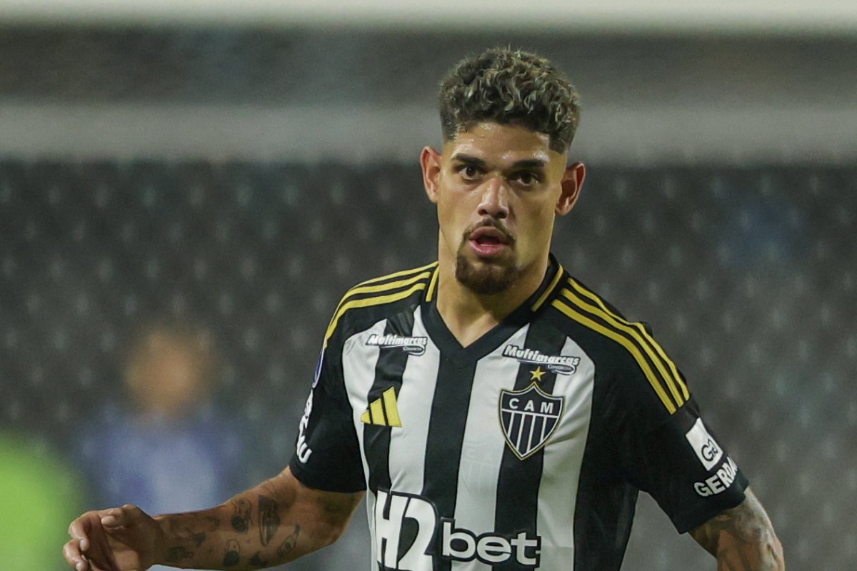 Rubens em ação durante Deportes Iquique x Atlético (foto: Pedro Souza/Atlético)