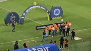 Familiares de Dona Sônia no Mineirão - Crédito: 