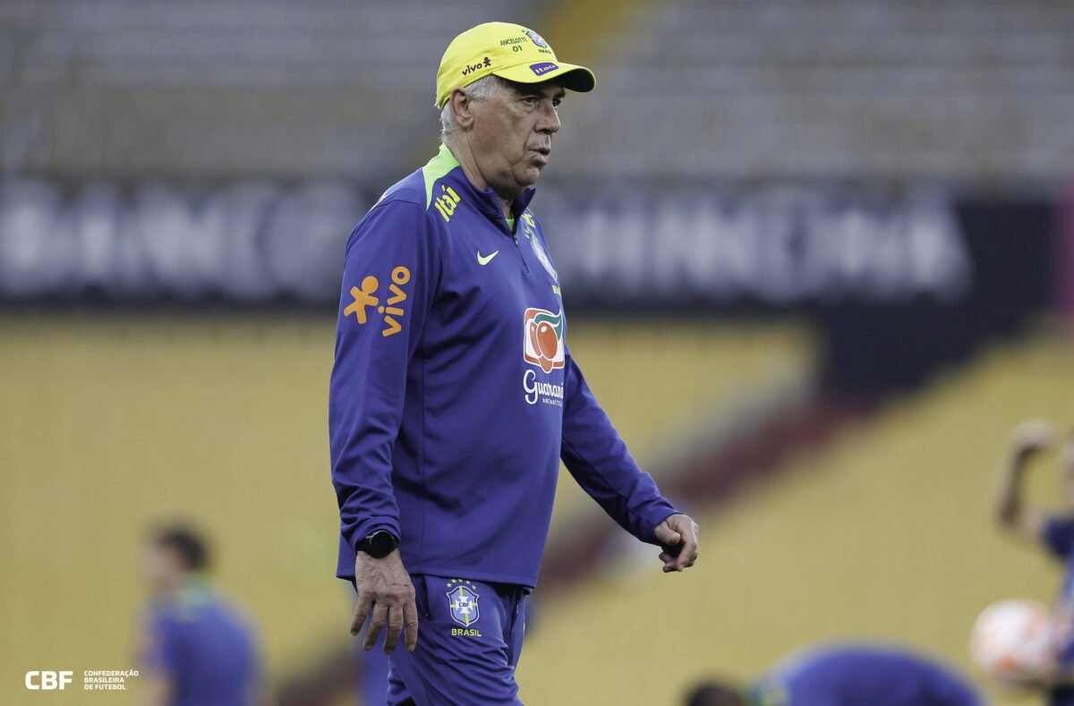 Carlo Ancelotti, técnico da Seleção Brasileira (foto: Rafael Ribeiro/CBF)