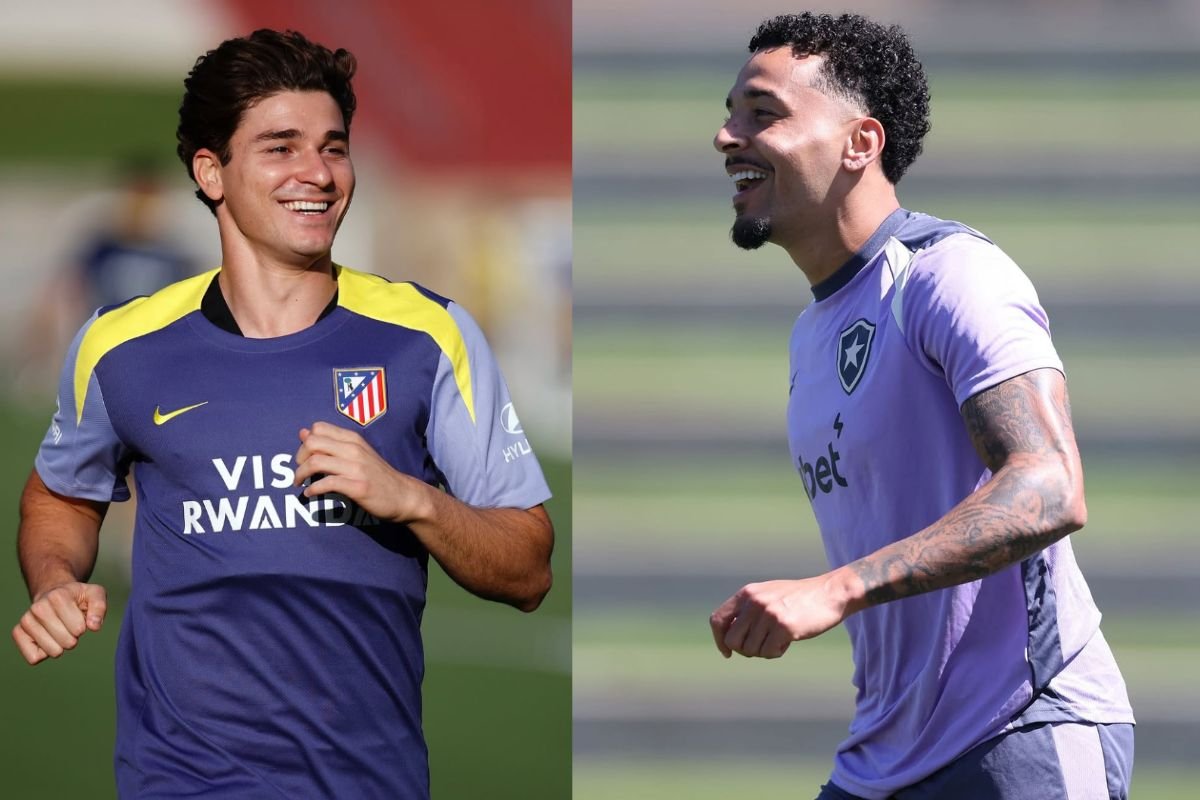 Jogadores das equipes (foto: Divulgação: Atlético de Madrid - Vítor Silva/ BFR)