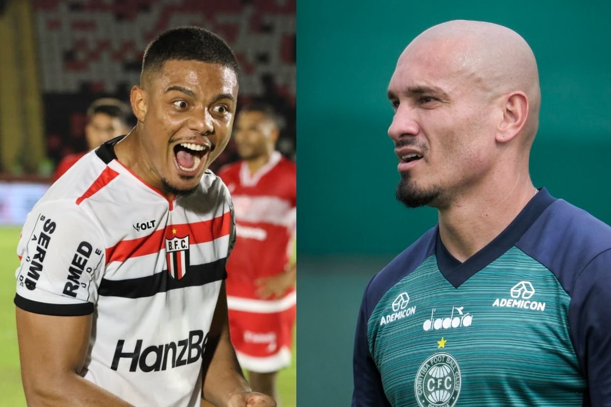 Jogadores das equipes (foto: Divulgação: JP Pacheco | Coritiba - João Victor Menezes de Souza/Agência Botafogo)