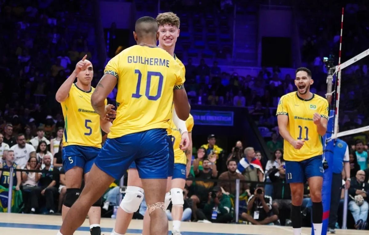 Guilherme Sabino esteve com a Seleção principal na 1ª fase da VNL, mas agora se junta ao time que disputará a Copa América (foto: Divulgação/CBV)