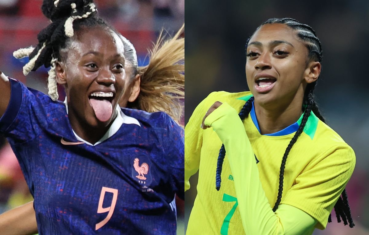 Melvine Malard, da França, e Kerolin, do Brasil (foto: Melvine Malard, da França, e Kerolin, do Brasil)