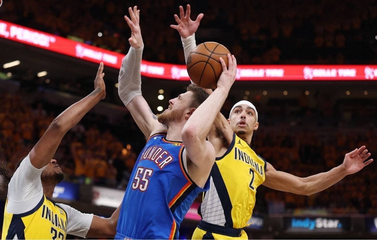 Indiana Pacers voltará a mandar jogo em casa nesta sexta-feira (13/6) (foto: Maddie Meyer / GETTY IMAGES NORTH AMERICA / Getty Images via AFP)