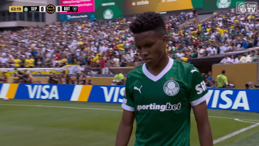 Estêvão foi substituído por Abel Ferreira (foto: Reprodução/CazeTV)