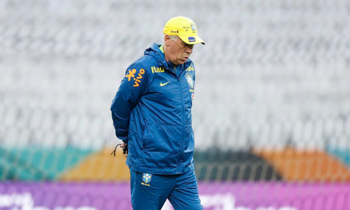 Carlo Ancelotti, treinador da Seleção Brasileira (foto: Rafael Ribeiro/CBF)