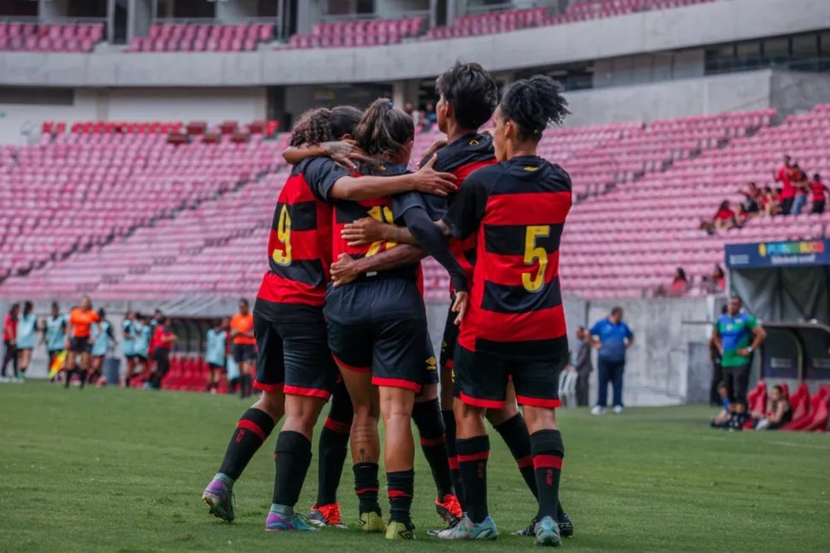 Sport foi rebaixado no Brasileiro Feminino (foto: Sandy James/ Sport Club do Recife)