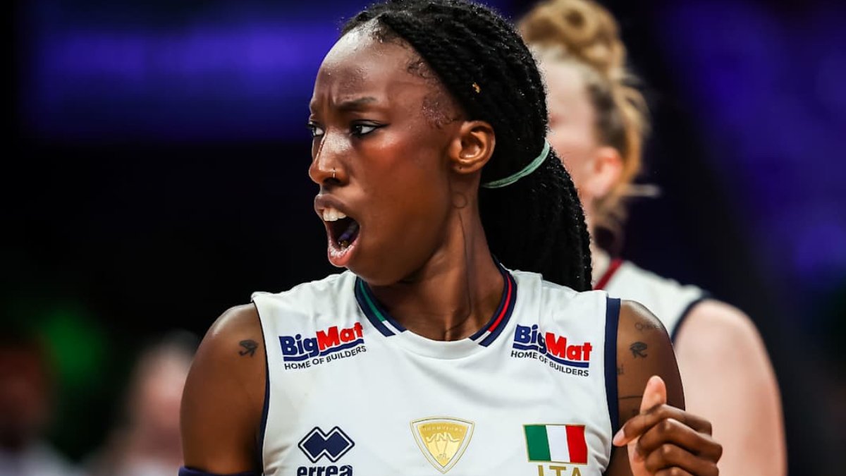 Paola Egonu, oposta da Itália (foto: Divulgação FIVB)