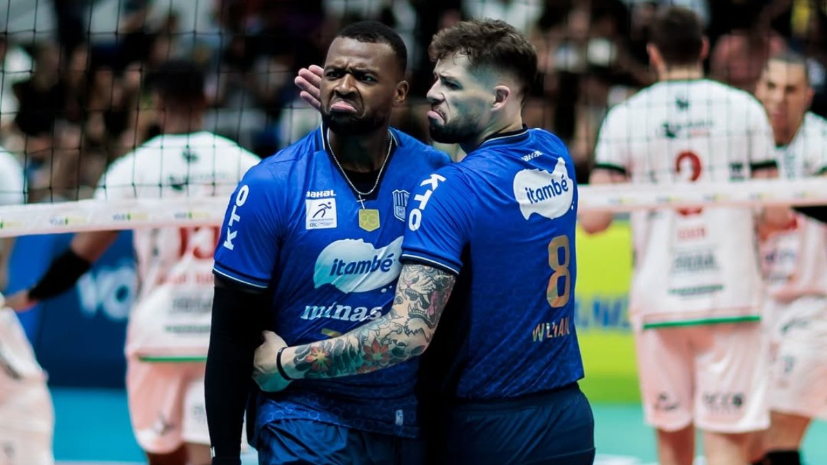 Paulo e Willian, ponteiros do Minas (foto: Hedgard Moraes / Minas Tênis Clube)