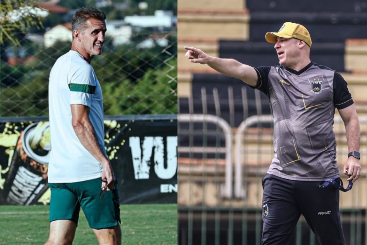 Treinadores das equipes (foto: Divulgasção: Goiás - ecacrescimos / Volta Redonda)