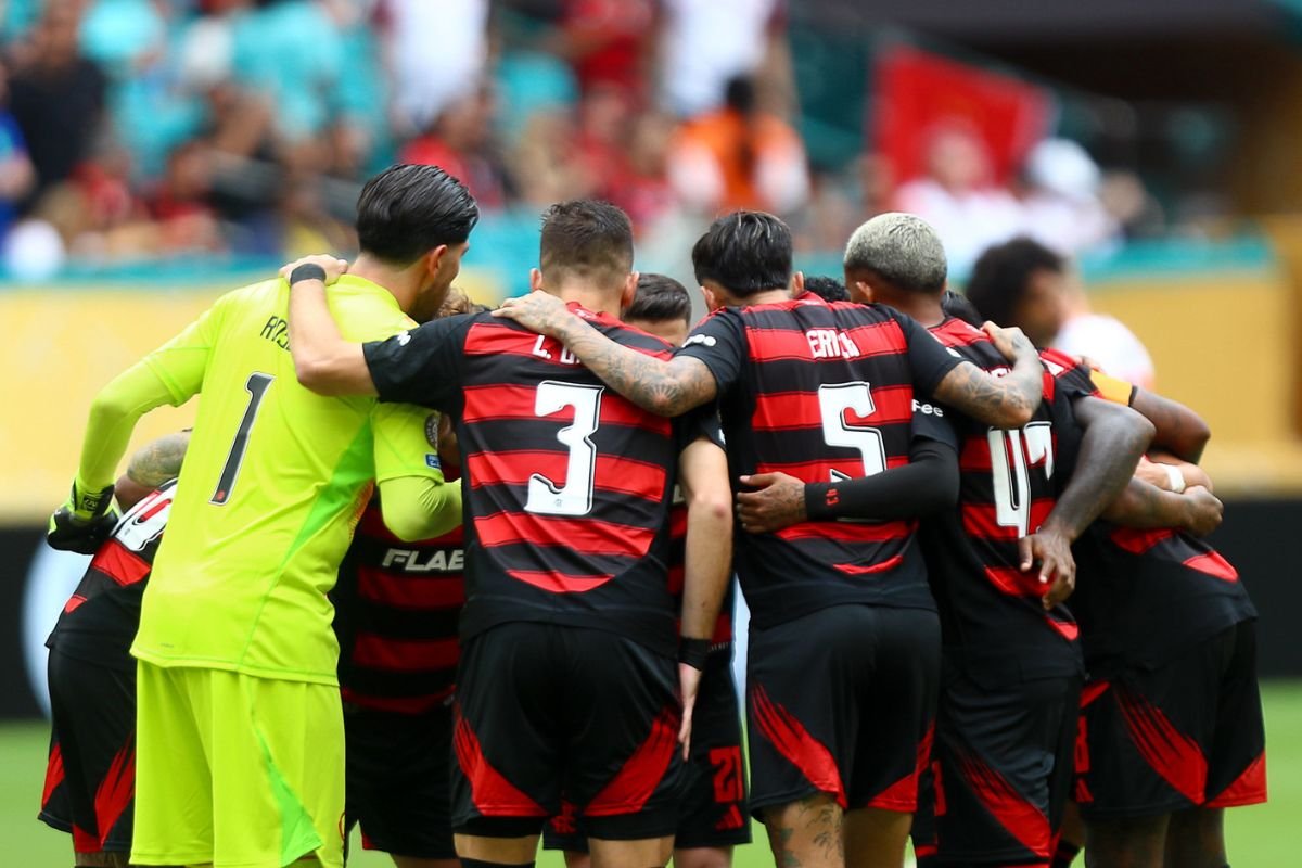 Jogadores do Flamengo (foto: Divulgação: Gilvan de Souza/Flamengo)