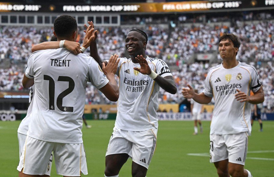 Jogadores do Real Madrid (foto: Federico PARRA / AFP)