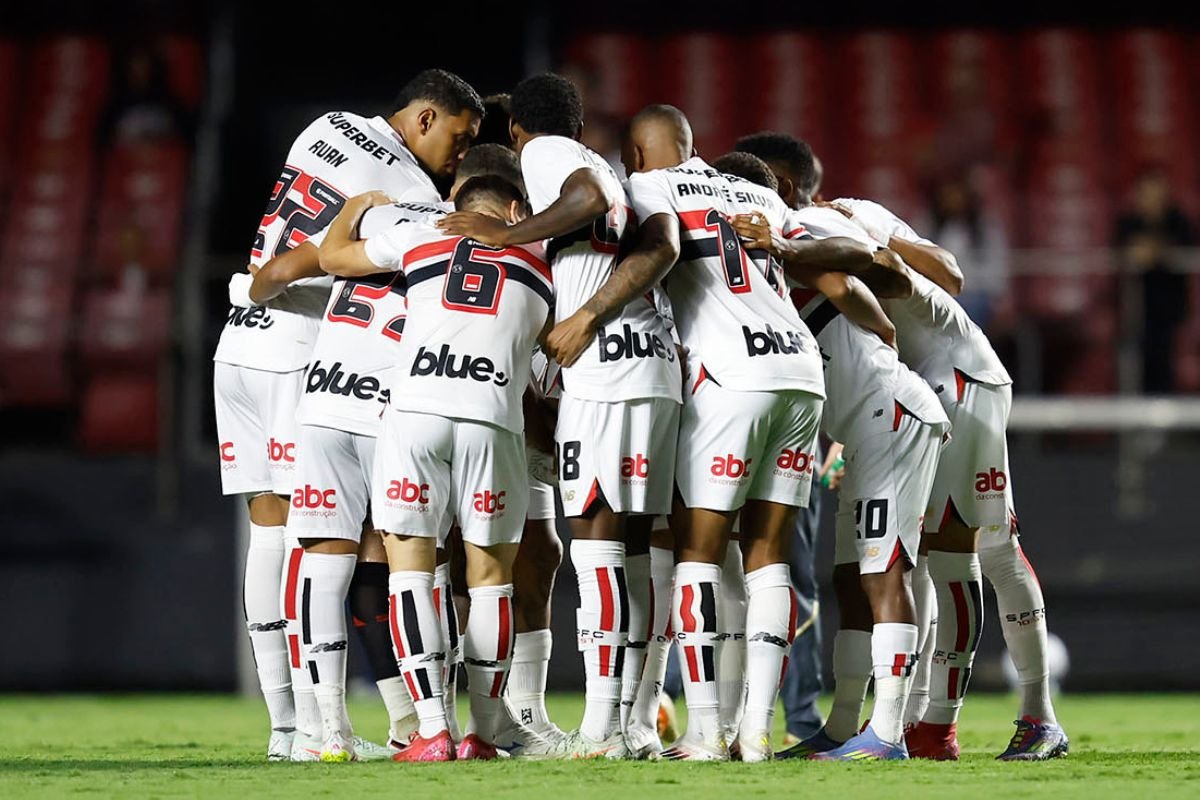 Jogadores do São Paulo (foto: Paulo Pinto / São Paulo FC)