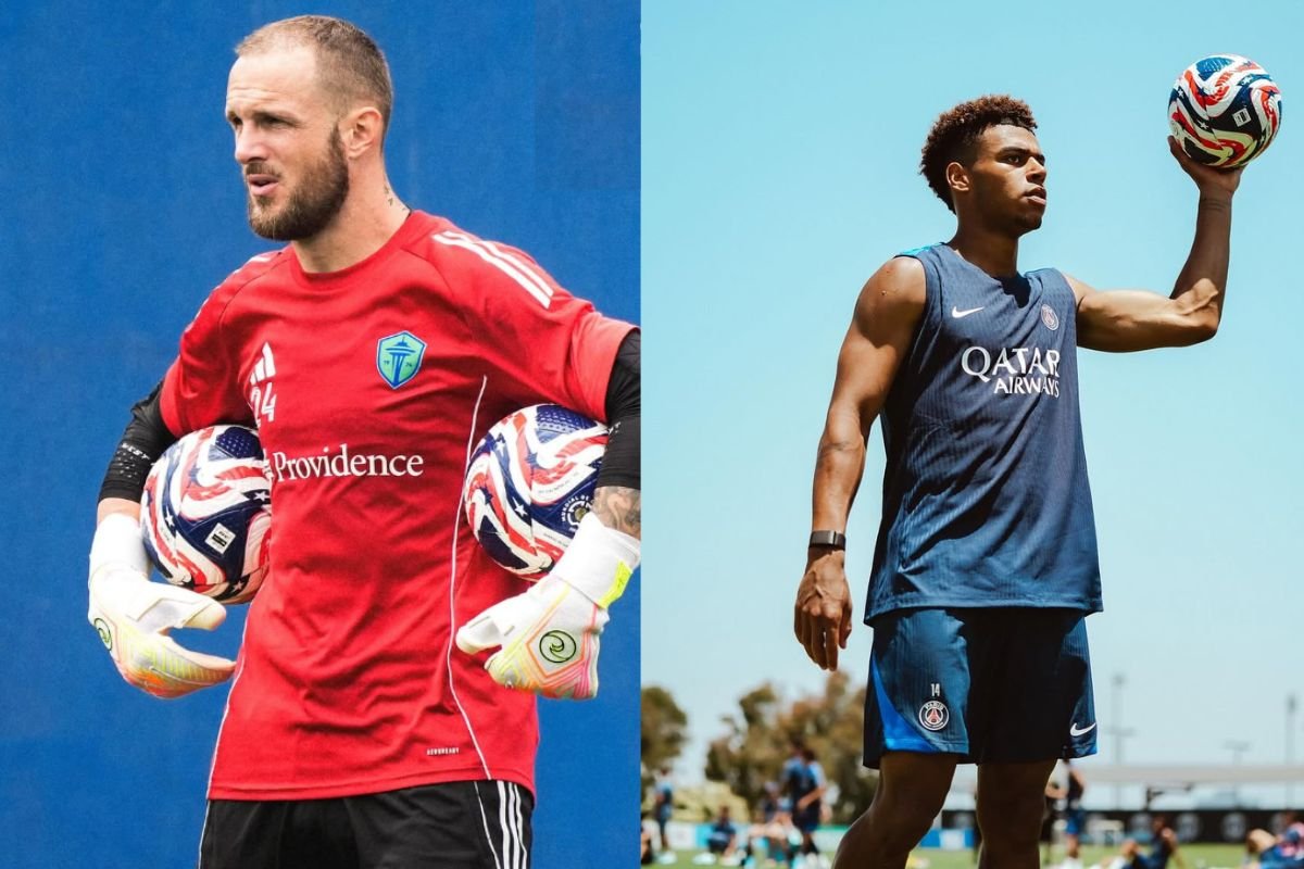 Jogadores das equipes (foto: Divulgação: Seattle Sounders - PSG)