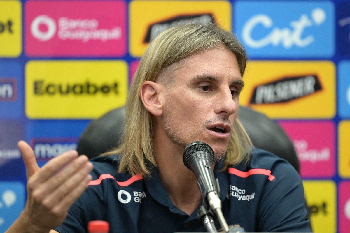 Sebastián Beccacece durante entrevista (foto: Rodrigo BUENDIA / AFP)