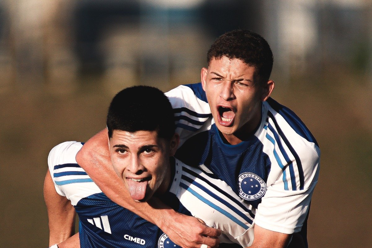 Cruzeiro venceu o Grêmio no Brasileirão Sub-20 (foto: Gustavo Martins/Cruzeiro)