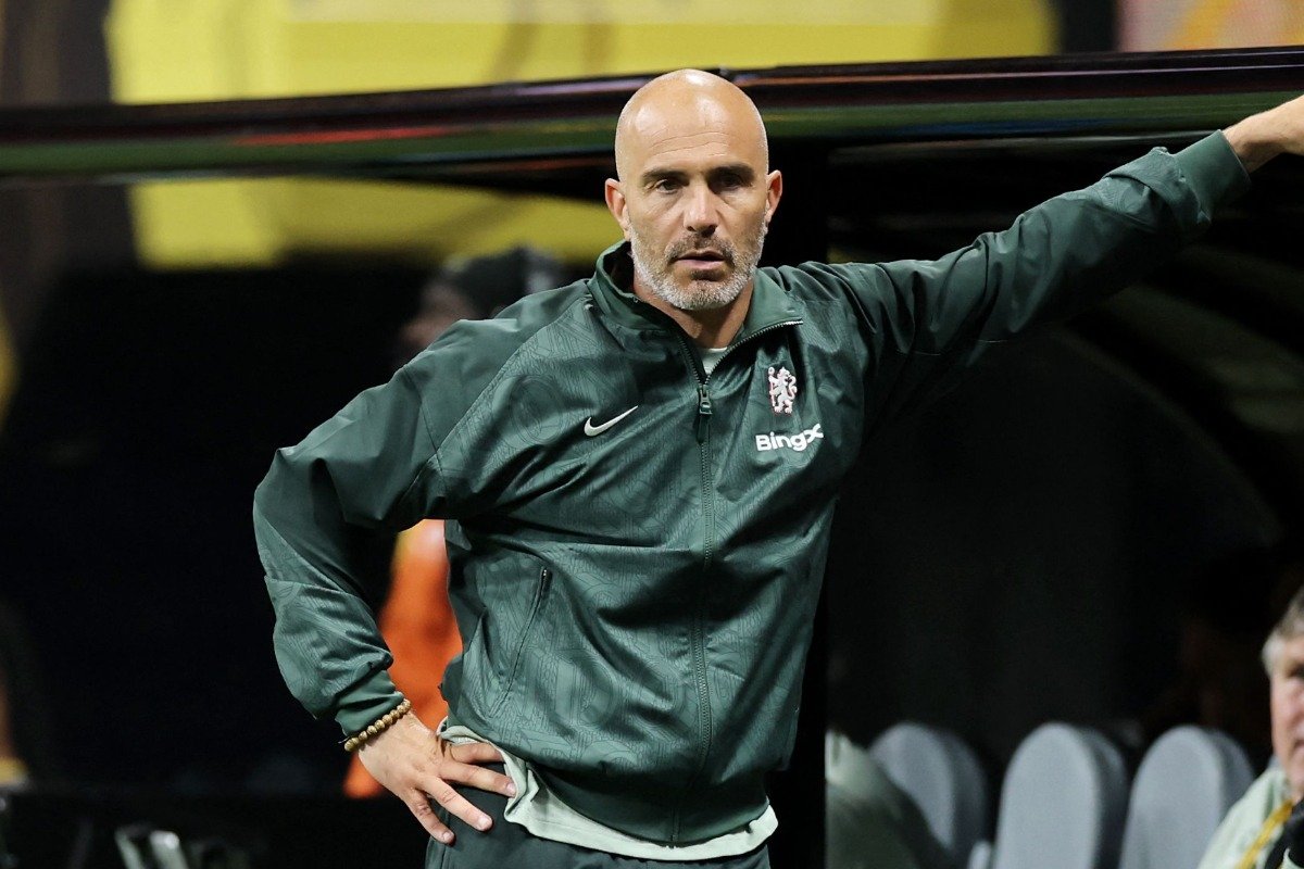 Enzo Maresca, técnico do Chelsea (foto: ALEX GRIMM/AFP)