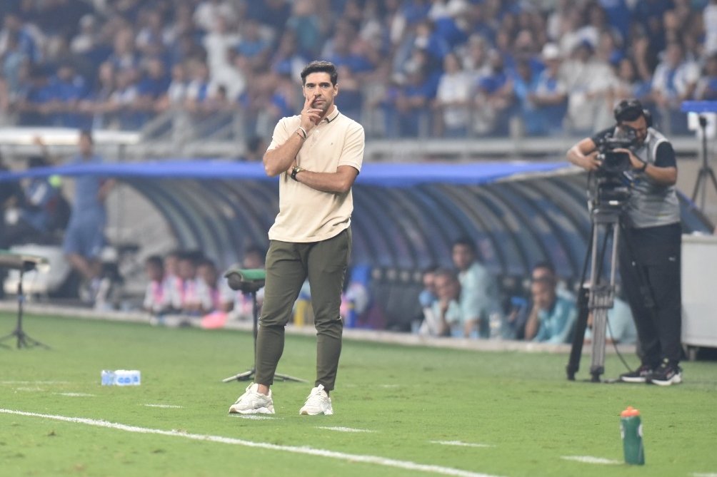Abel Ferreira na derrota do Palmeiras para o Cruzeiro (foto: Ramon Lisboa/EM/DA Press)