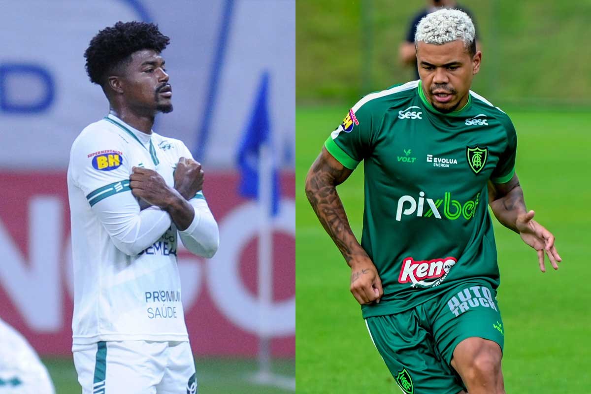 Eduardo Bauermann e Yan Sasse, ex-jogadores do América - (foto: Alexandre Guzanshe/EM/D.A Press - Mourão Panda/América)