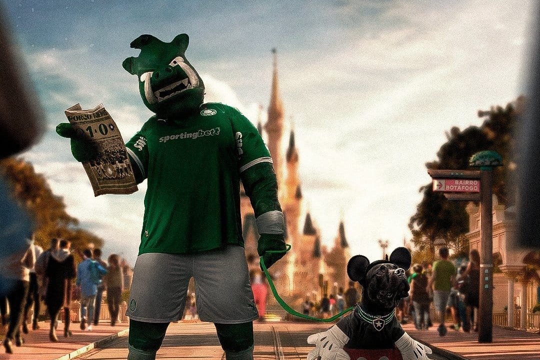 Provocação do Palmeiras ao Botafogo (foto: Reprodução)