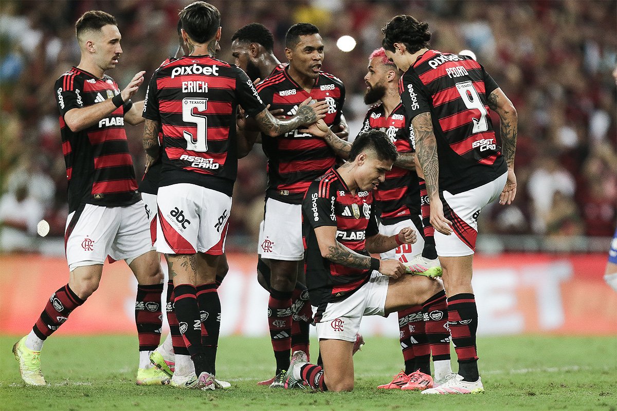 Time do Flamengo (foto: Gilvan de Souza/Flamengo)