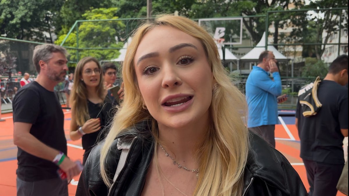 Gabi Gagliassi em entrevista ao No Ataque no Rio de Janeiro (foto: Pedro Bueno/EM/D.A Press)