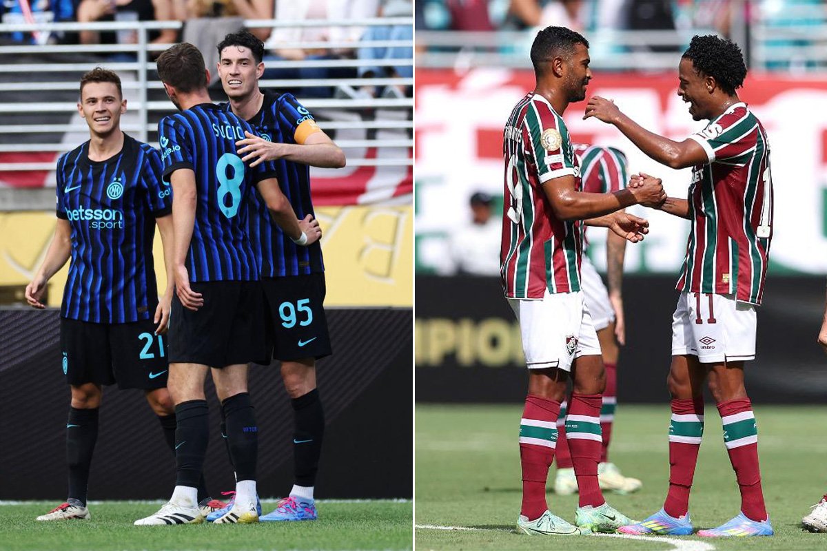 Inter de Milão e Fluminense se enfrentam pelas oitavas de final do Mundial (foto: Getty Images via AFP)