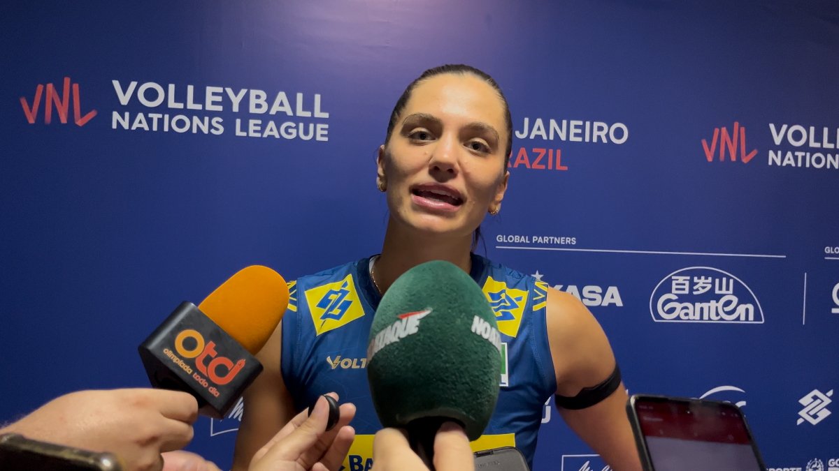 Júlia Kudiess, central do Minas e da Seleção Brasileira de Vôlei (foto: Pedro Bueno/EM/D.A Press)