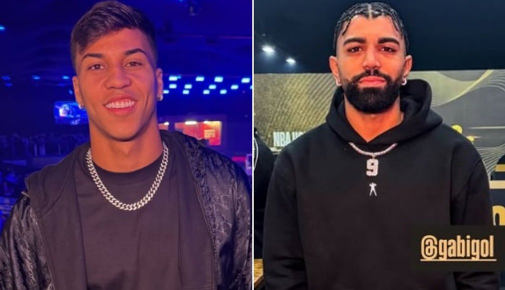 Jorge e Gabigol (foto: Divulgação / NBA Brasil)