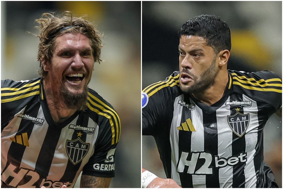 Lyanco e Hulk em jogo pelo Atlético (foto: Pedro Souza/Atlético)